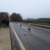 Praxisnaher Unterricht: Besuch der Baustelle „Neubau der Ostebrücke in Hechthausen“